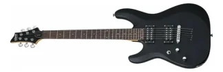 Schecter C6 Deluxe Lh Guitarra Zurda Thru Body Satin Black