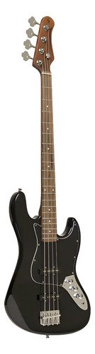 Bajo Eléctrico Stagg Jazz Bass De 4 Cuerdas, Negro Laqueado Diestro