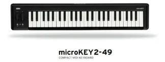 Teclado Controlador MIDI Korg Microkey2 49, con 49 Teclas Sensitivas y Arpegiador