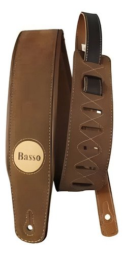Basso Cla04 Correa Acolchada Gamuza Para Guitarra Bajo