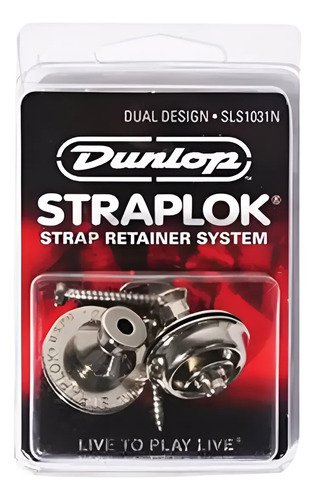 Jim Dunlop Sls1031 Straplock Traba Correa Niquel Showmusic