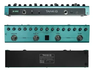 Pedalera Multiefectos Guitarra M-Vave Tank-G Bluetooth USB IR Gris